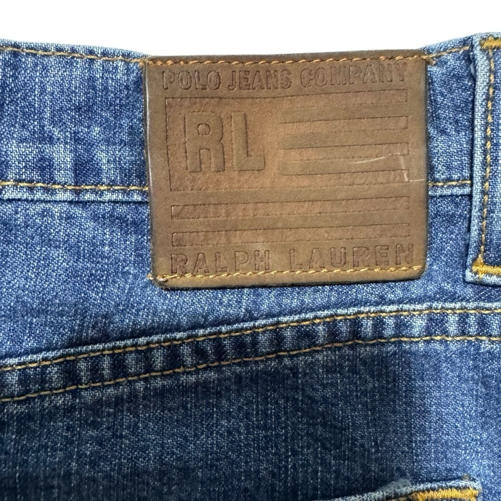 Ralph Lauren Polo Jeans (EUC) Vintage Denim Skirt, Size 12 - Picture 4 of 13